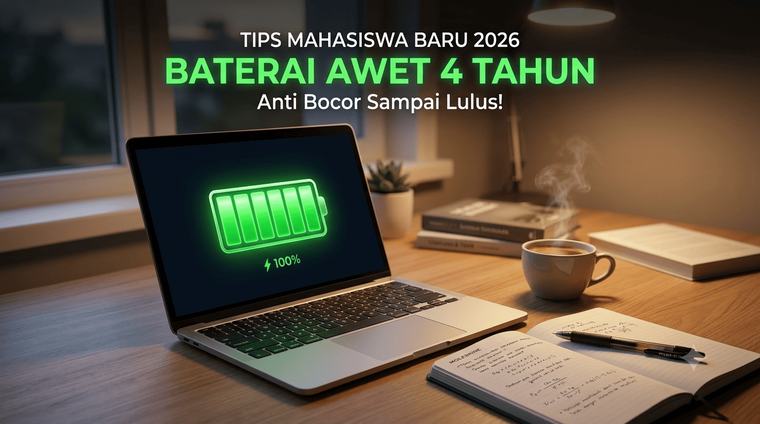 Wajib Tahu Sejak Semester Pertama: 4 Cara Mudah Merawat Baterai Laptop Agar Awet dan Tidak Cepat Drop