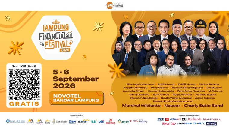Jadwal Lampung Financial Festival: Ada Bankir Top hingga King Nassar