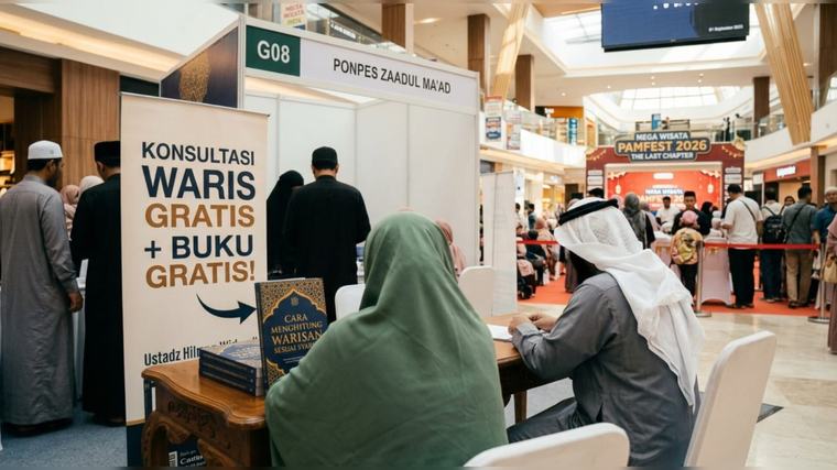 Konsultasi Waris Gratis dan Bonus Buku Syariah di Mega Wisata Pamfest 2026 Transmall Palembang, Wajib Datang!
