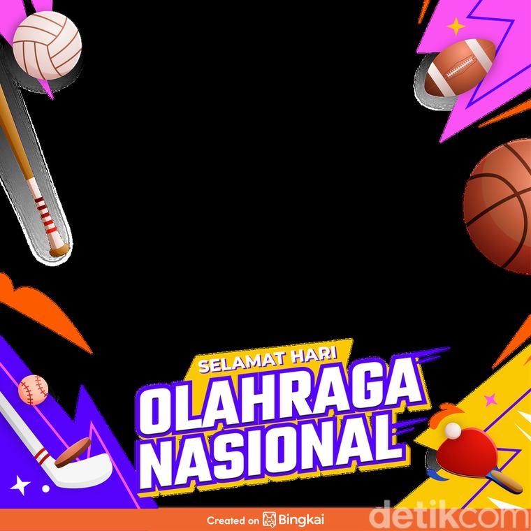 10 Twibbon Hari Olahraga Nasional 2026, Yuk Ramaikan di Medsos!