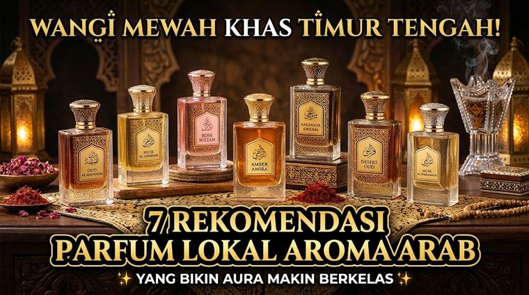 Wangi Mewah Khas Timur Tengah! 7 Rekomendasi Parfum Lokal Aroma Arab yang Bikin Aura Makin Berkelas
