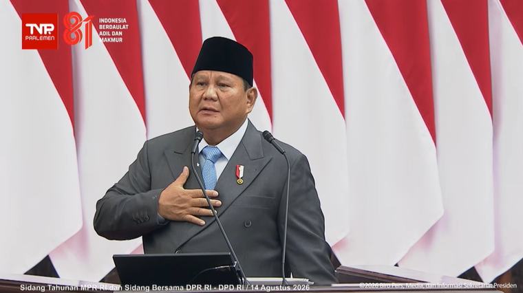 Erupsi Anak Krakatau, Prabowo Minta Masyarakat Tetap Tenang dan Waspada