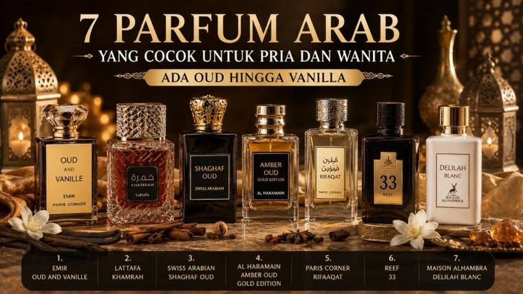7 Parfum Arab yang Cocok untuk Pria dan Wanita, Ada Oud hingga Vanilla
