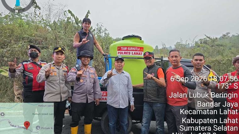 Kapolres Lahat: Jangan Tunggu Api Membesar, Segera Lapor Petugas Jika Temukan Titik Kebakaran