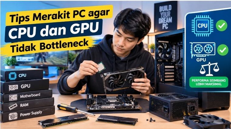 Jangan Asal Pilih Komponen! Ini Tips Merakit PC agar CPU dan GPU Tidak Bottleneck