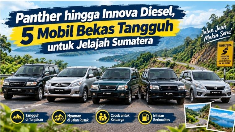 Panther hingga Innova Diesel, 5 Mobil Bekas Tangguh untuk Jelajah Sumatera