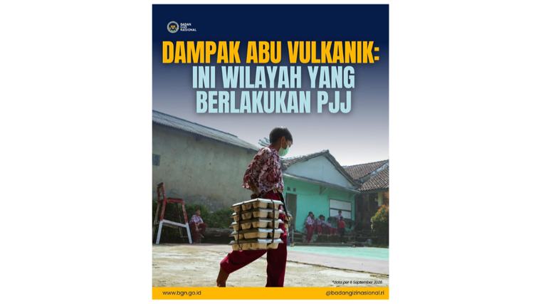 BGN Hentikan Sementara Operasional MBG di Sekolah Terdampak Erupsi Anak Krakatau