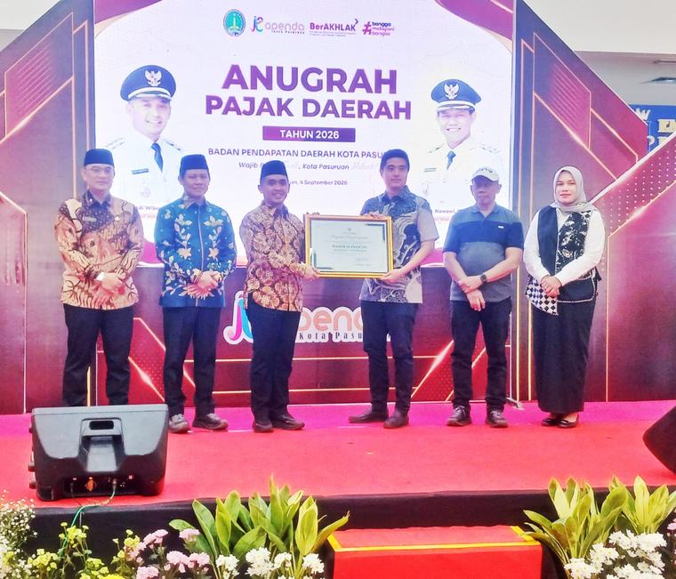 Anugrah Pajak Daerah, Apresiasi Dari Pemkot Pasuruan untuk Wajib Pajak yang Patuh