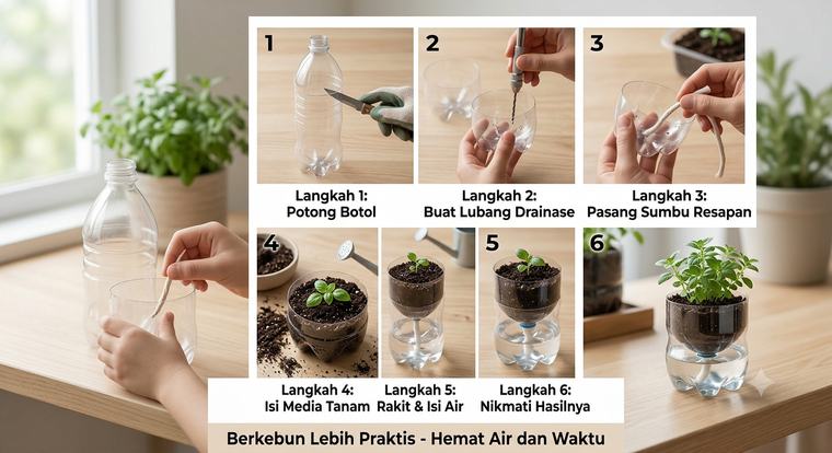Tanaman Hias Sering Mati Kekeringan? Ini Trik Jitu Daur Ulang Botol Bekas Jadi Wadah Tanam Mandiri