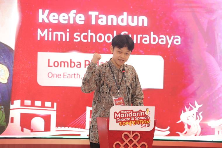 Hormat Keefe Tandun untuk Para Santri di Disway Mandarin Debate & Speech Competition 2026