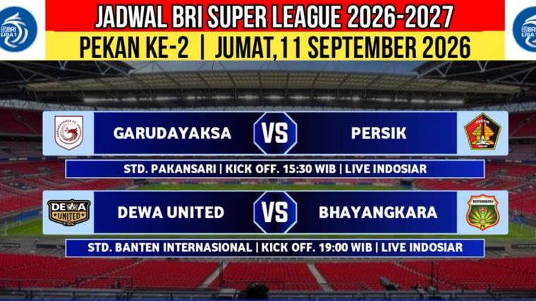 Jadwal Dewa United Pekan Kedua BRI Super League 2026: Hadapi Bhayangkara FC